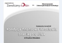 Wykład dr Mieszkały pt: „Kondycja finansowa Wrocławia oraz jego spółek”